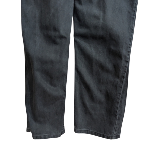 🖤 WE THE FREE Ziggy Denim Overalls – XL – Washed Black Straight Leg - Picture 5 of 11